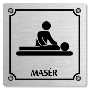 Masér, 148x148mm, stříbrná, Kansas